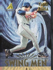 1995 Pinnacle Museum Collection Swing Men Carlos Baerga Baseball Card #280
