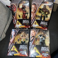 WWE WCW elite c2024 figures MISB Bigelow Kane Michaels & Booker T all 4 - 1 $$