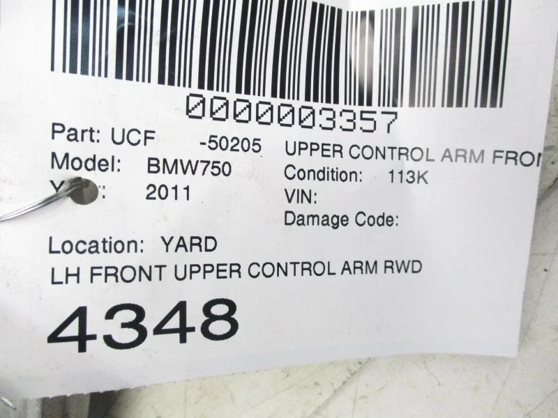 Brazo de control superior delantero izquierdo tracción trasera compatible con BMW 640i 750i 29583 12-19 Foto 3 de 4