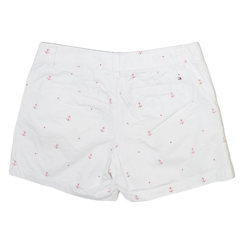 TOMMY HILFIGER Anchor Womens Casual Shorts White Spotted M W30 - Image 3 of 4