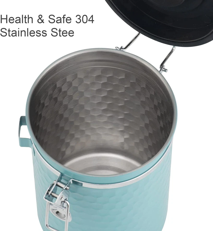 Recipiente hermético de armazenamento de grãos de café cozinha aço inoxidável  - Imagem 4 de 4