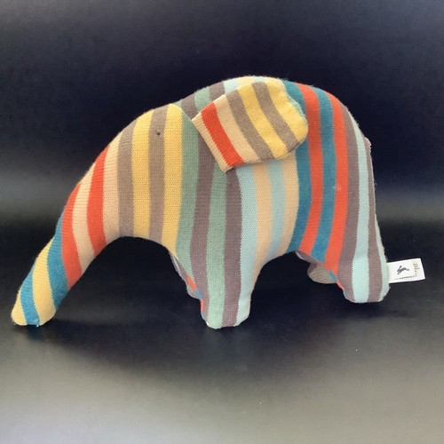 Lambs-Wool ANT EATER Plush Colorful Striped Aardvark By Black Rabbit in England - Picture 17 of 22