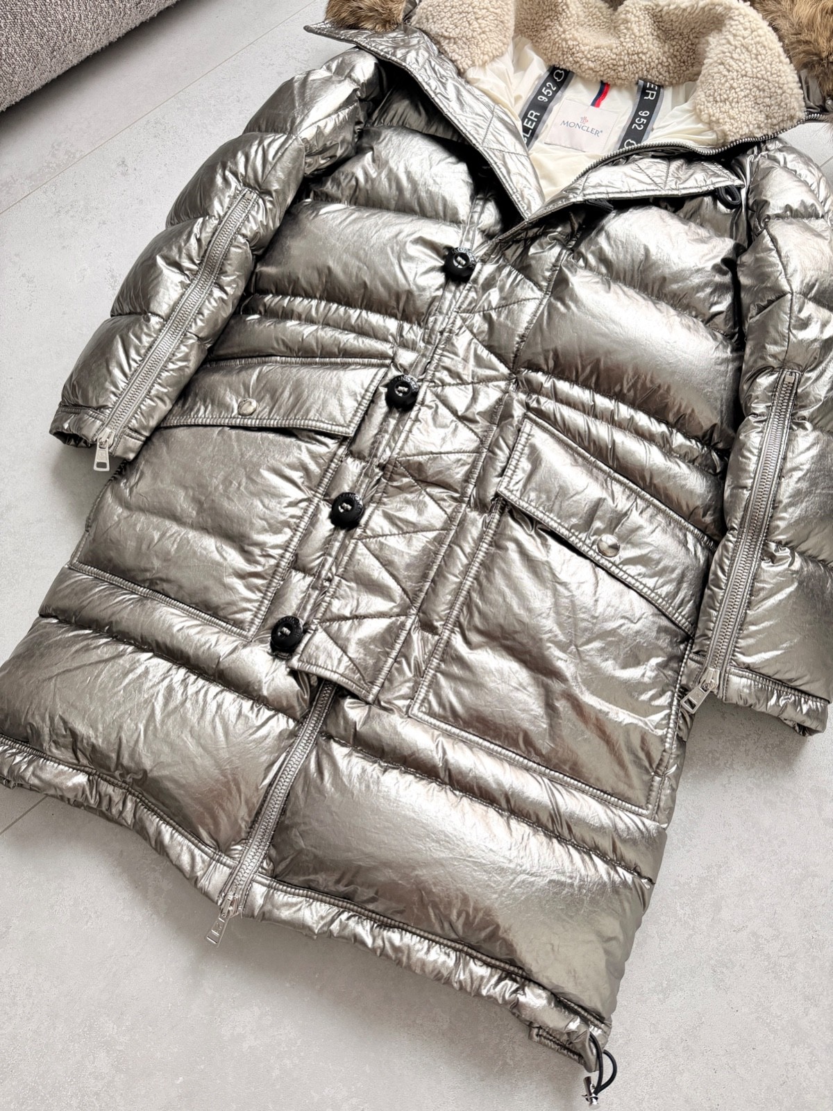 Authentic Men's MONCLER Inuit Quilted Down Puffer Jacket RARE Size Tag 0 fits S image 9