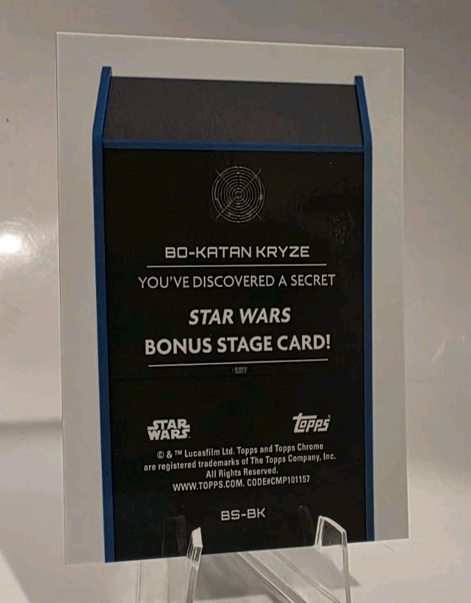 🎮2025 TOPPS CHROME STAR WARS BONUS STAGE BO-KATAN KRYZE #BS-BK  SSP - Image 4 of 4