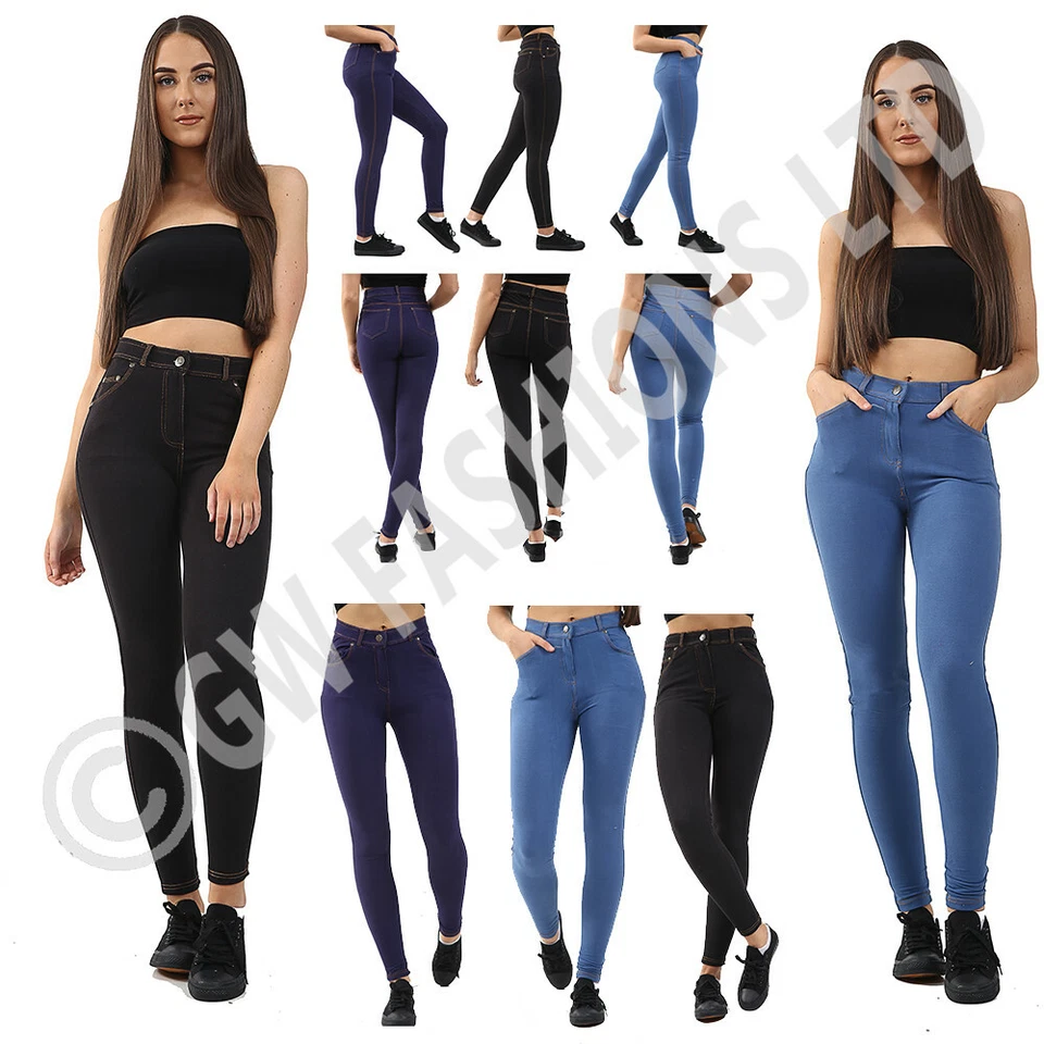 Women Jeggings Stretchy Denim Pants Skinny Ladies Leggings Trouser Pants legging - Image 1 of 1