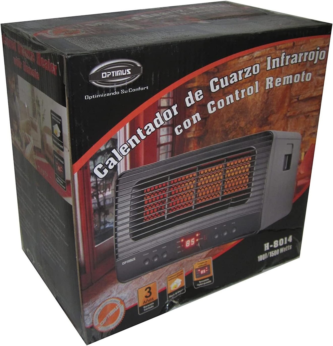Optimus H-8014 Infrared Quartz Heater with Remote, LED Display Brand New  Sealed | eBay
