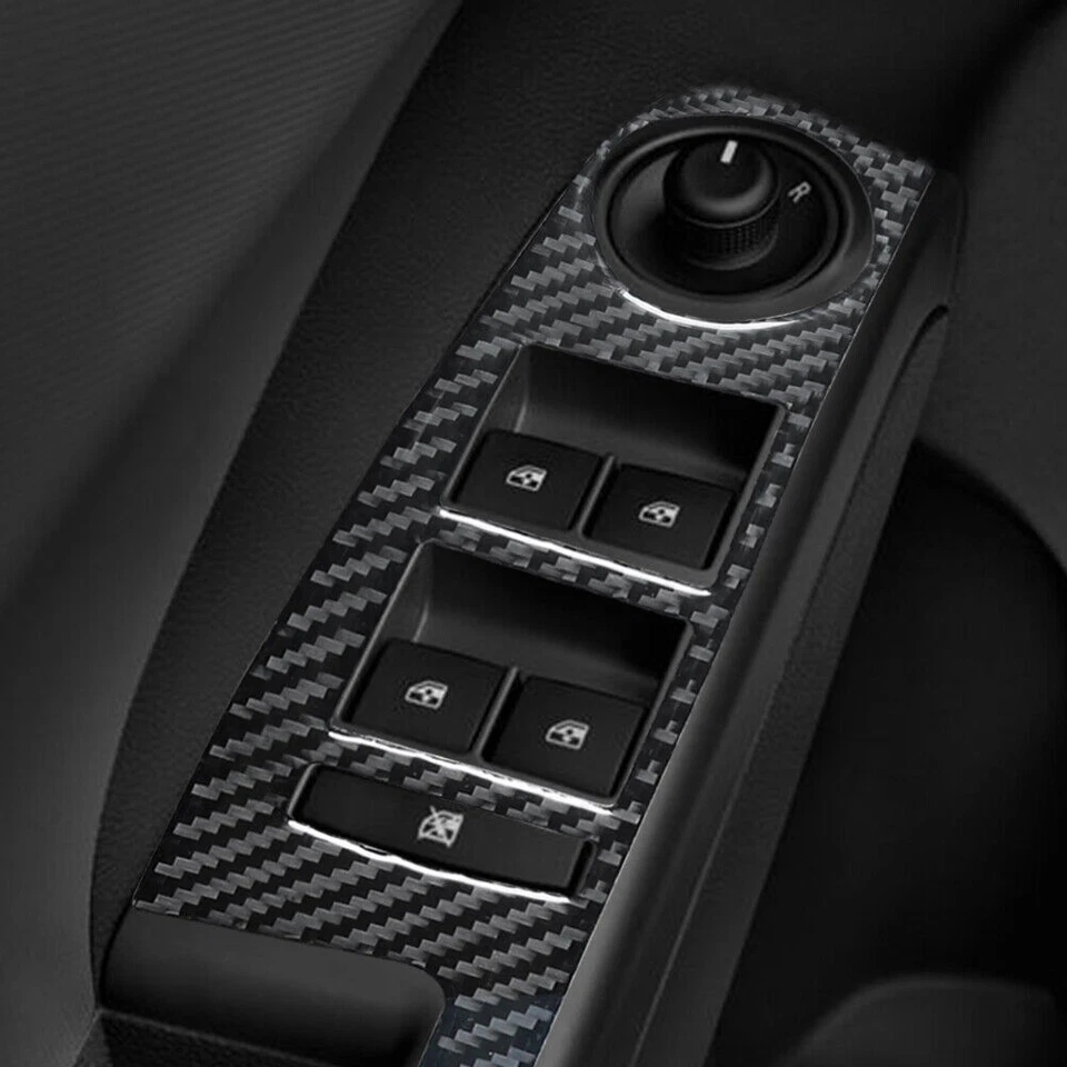 Отделка крышки подъемной панели окна автомобиля из углеродного волокна для Chevrolet Sonic 2012-2016 годов выпуска 4 шт. - Изображение 4 из 4