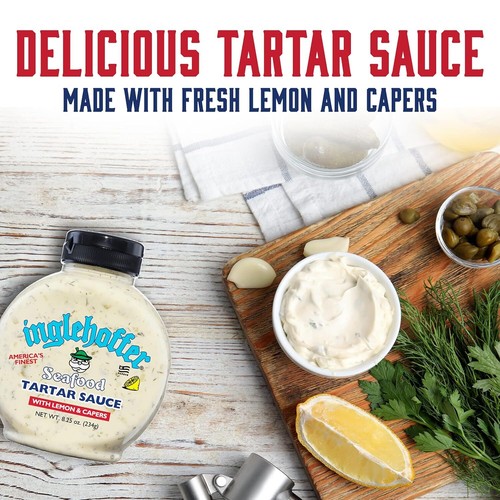 Inglehoffer Seafood Tartar Sauce, 8.25 Oz Squeeze Bottle