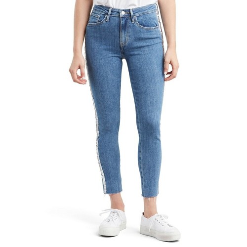 Pantalones de mezclilla ajustados al tobillo de tiro alto calce moderno Levis 721 para mujer - Tallas 2/4/6 - Nuevos con etiquetas - Imagen 5 de 5