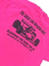 Vtg Tee Shirt Hanes Size XLarge The Great Car Building Race Las Angeles Ca 1999
