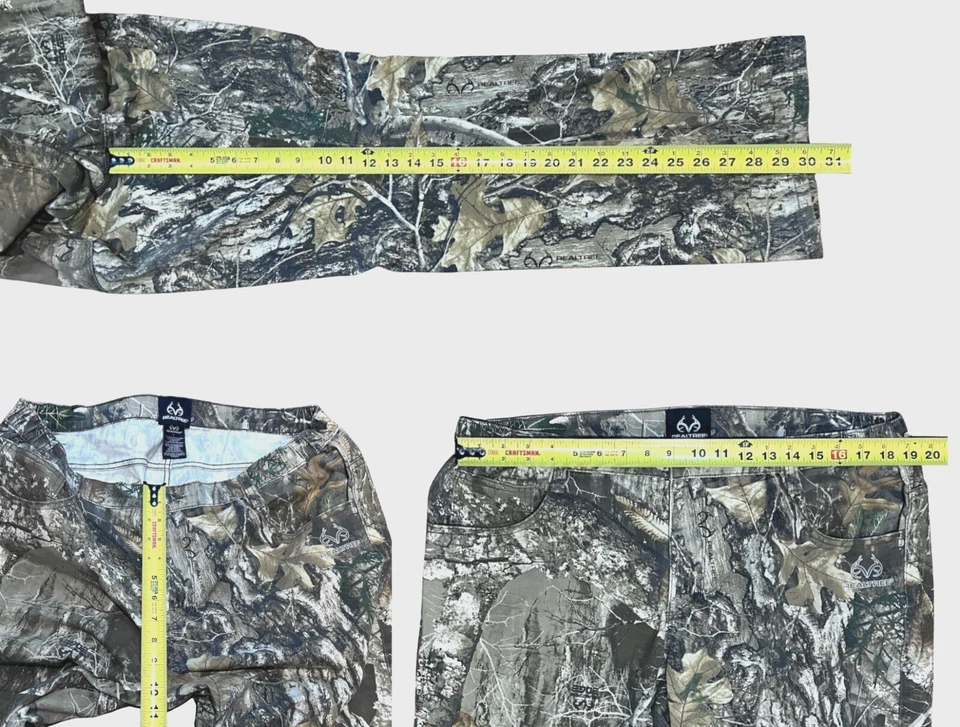 Pantalones de camuflaje Realtree para hombre caza pesca cintura elástica talla grande #1355HC Foto 4 de 4