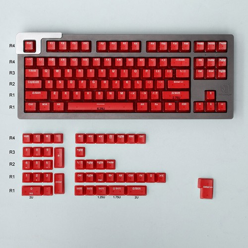 ABS Character Translucent Keycap OEM Profile Lucency 132PCS/Set for MX Keyboard - Picture 26 of 27