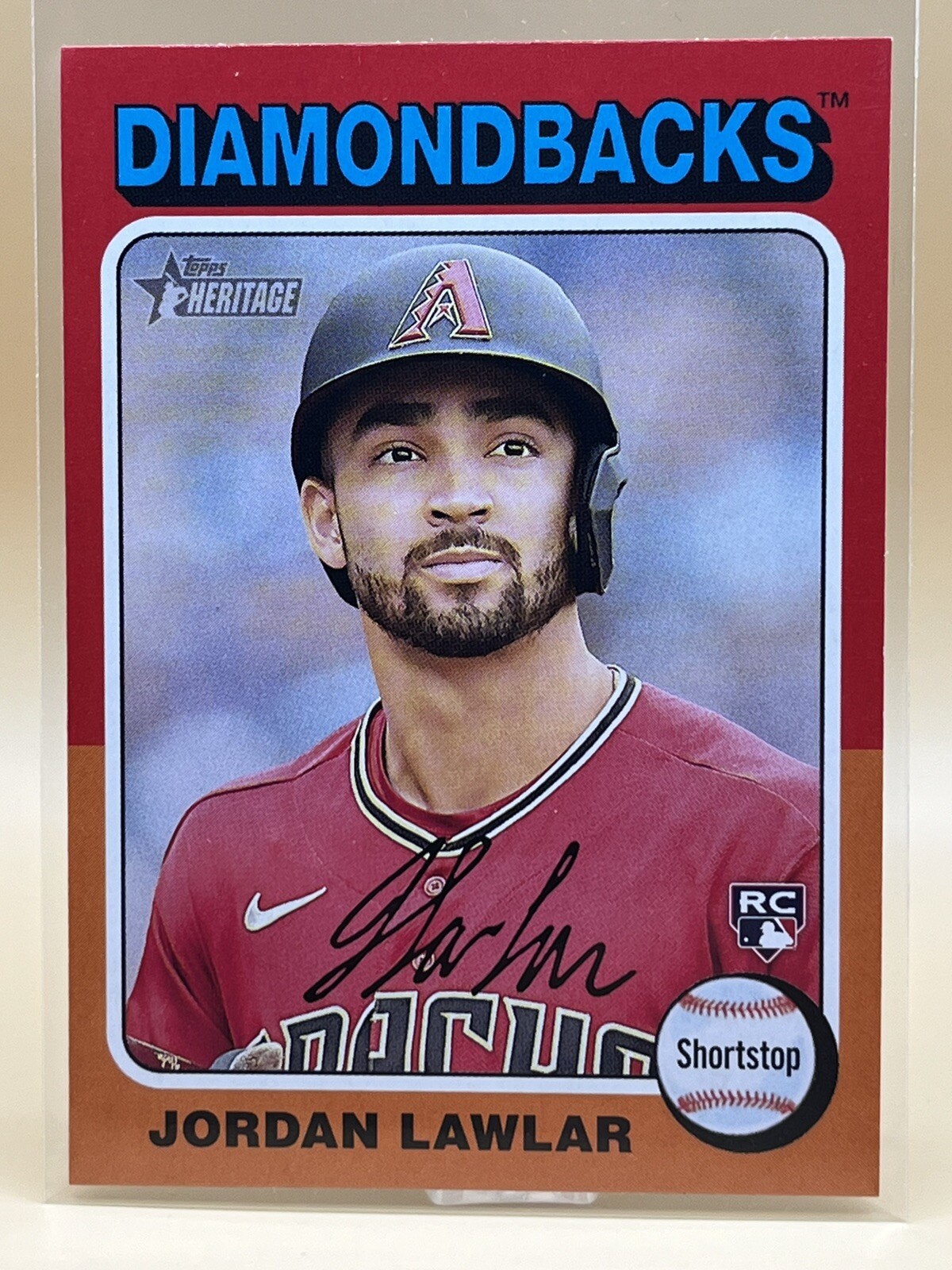 2024 Topps Heritage Jordan Lawlar #429 Arizona Diamondbacks RC