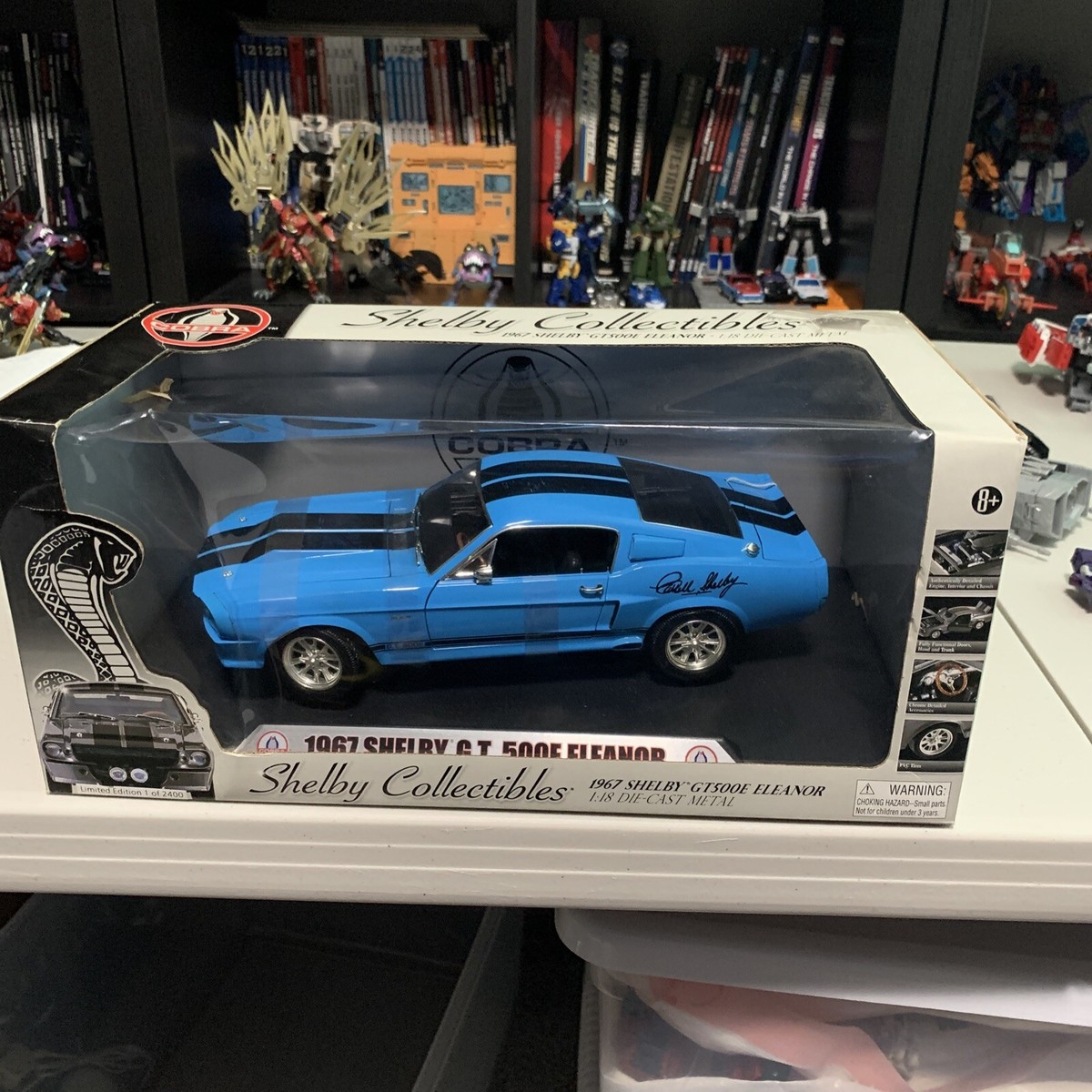 1/18 Shelby GT500E Eleanor ミニカー 1967 Ford Mustang Shelby GT500 
