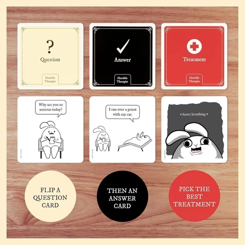 Exploding Kittens Horrible Therapist Horror Card Game Fun Adults & Ages 17+ AU - Picture 6 of 9