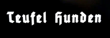 CUSTOM ORDER Teufel Hunden Vinyl Decal Sticker  1.5'' H  x  10'' L