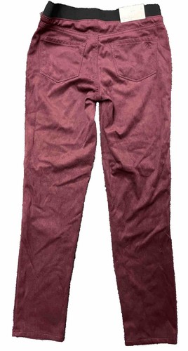 Jessica Simpson Big Girls Faux Suede Wine Leggings Large 7/8 - Picture 2 of 5