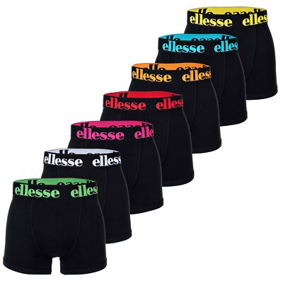 ellesse Herren Boxer Shorts, 7er Pack - Yema 7 Pack Boxer Shorts, Logo, Cotto...