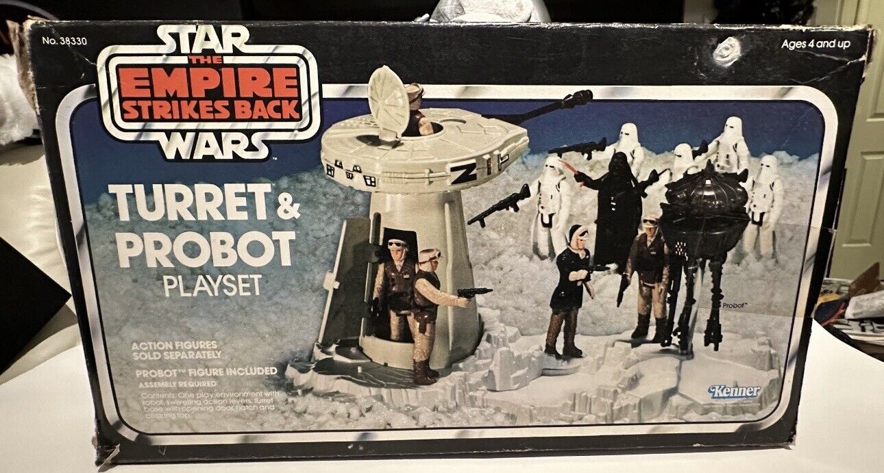 Vtg Kenner STAR WARS ESB HOTH Turret and Probot Playset 1980 COMPLETE With BOX