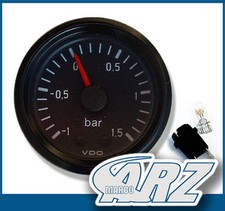 Indicatore pressione di carica VDO "internazionale" -1 bar a +1,5 bar incl. kit illuminazione