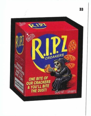 ぬ*う様 【売り切りオークション】エックス クレイジーファスト  P 2024 WACKY PACKAGES HALLOWEEN ED R.I.P.Z COUPON BACK 33 | eBay