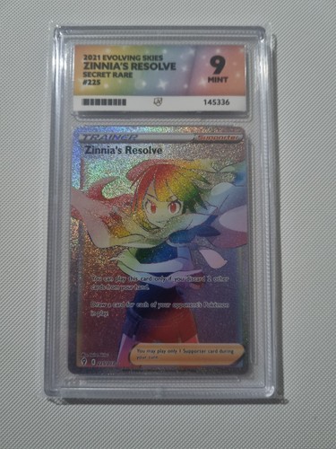 Zinnia's Resolve graded ACE 9 for sale on eBay