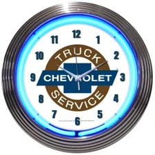 Neonetics 8TRUCK Chevy Truck Chevrolet Service 15 Inches Neon Clock