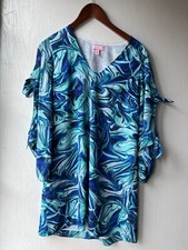 Lilly Pulitzer Blue Dress Split Sleeve Women’s Size Small