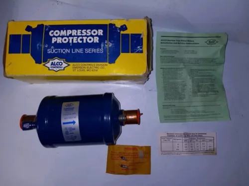 NOS EMERSON ALCO SUCTION LINE FILTER DRIER ASD 45 S 7 - VV IN 7/8" ODF OUT 7/8"