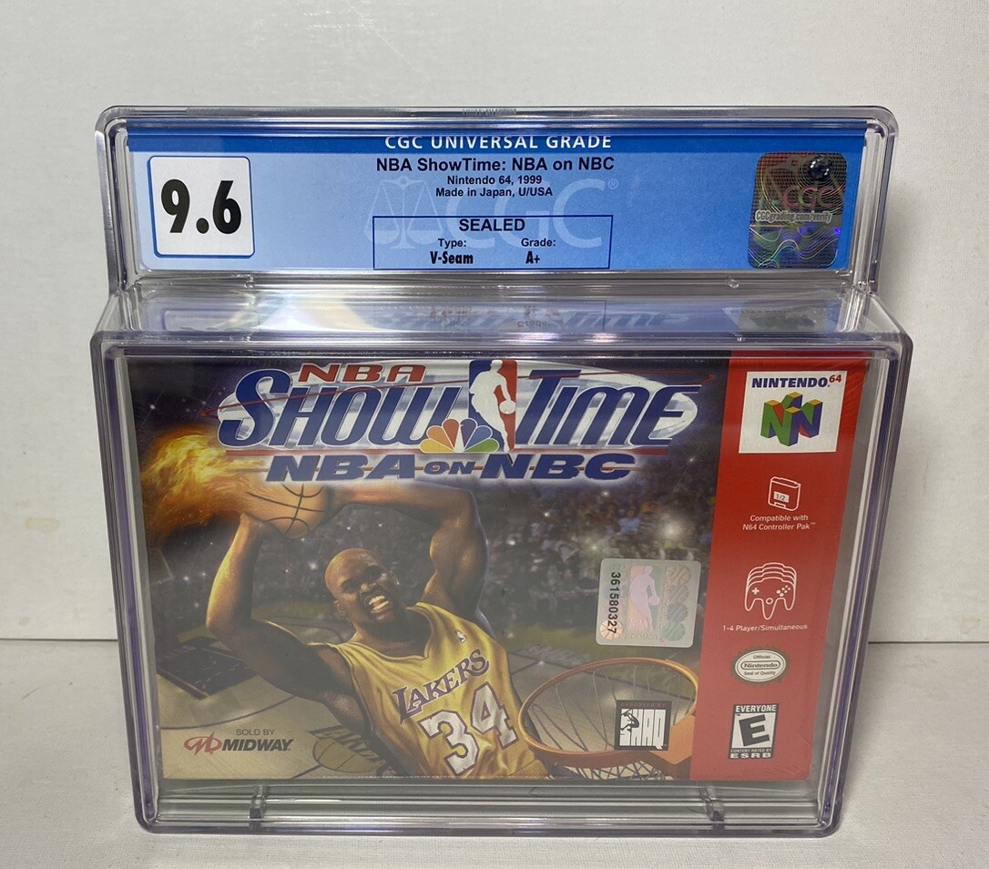 NBA Showtime: NBA on NBC (Nintendo 64, 1999) N64 CGC 9.6A+ SEALED
