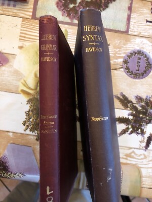 Hebrew grammar 1954, Hebrew syntax 1924 Davidson