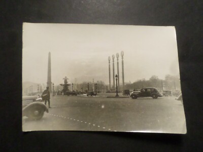 Altes Foto Frankreich, Place Concorde, Alte Autos, 17.5 x 12.2 (A)