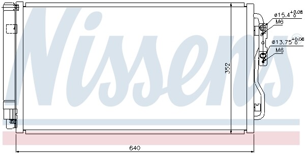 940236 NISSENS Condenser, air conditioning for BMW