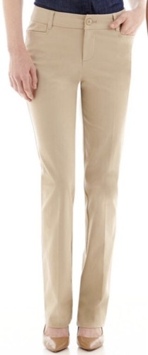size 10, SECRETLY SLENDER TROUSERS St John Bay Mid-Rise Straight-Leg Pant  (#W-3) | eBay