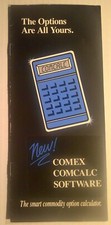 Comex COMCALC Software Brosch&uuml;re 1987 - Rohstoffoptionsrechner F&uuml;r IBM PC