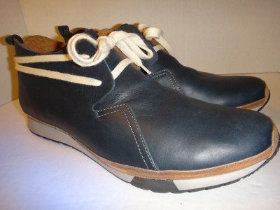 MCNDO 'Carnaby' Handsewn Fashion Leather Chukkas - Blue - Men's Size 10 M