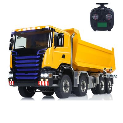 Metal 1/14 Remote Control Hydraulic Roll Off Dump Truck 8x8 Full Tipper 3-Speed