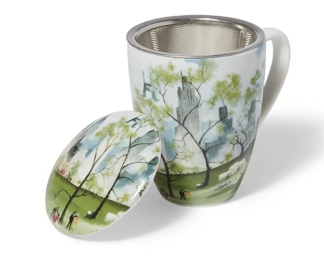 Metropolitan Museum of Art, Adolf Dehn Central Park Covered Mug with Tea Infuser