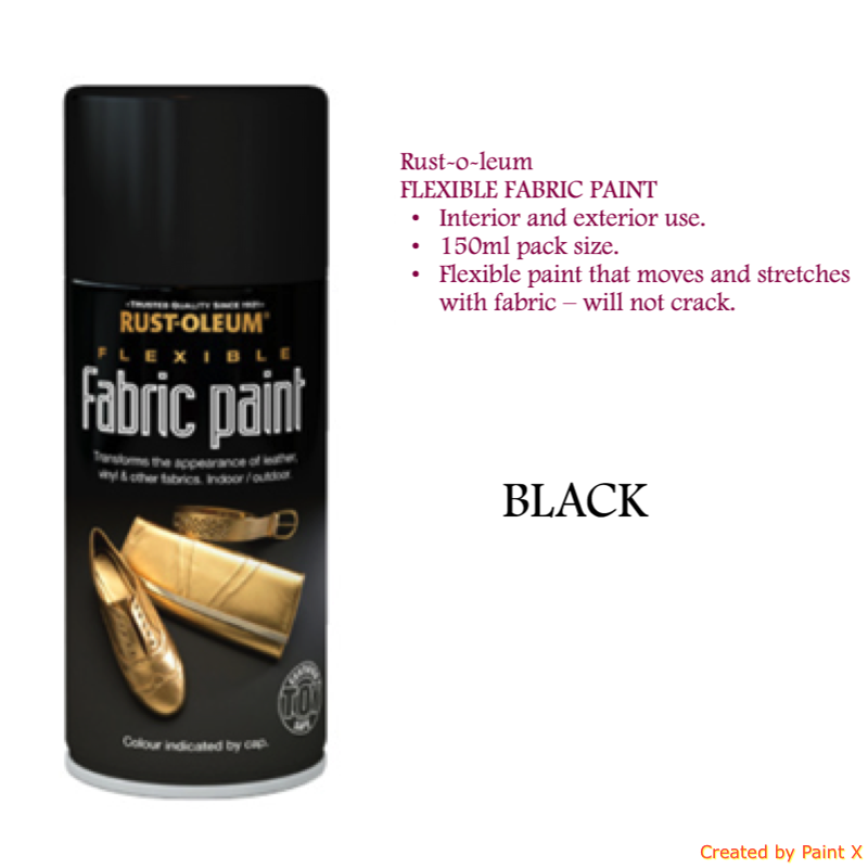 Rustoleum Flexible Fabric Aerosol Spray Paint Leather Vinyl Toy Safe