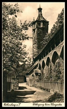 AK, Rothenburg o. T., Wehrgang bei Klingentor, 1939, 5026-1131