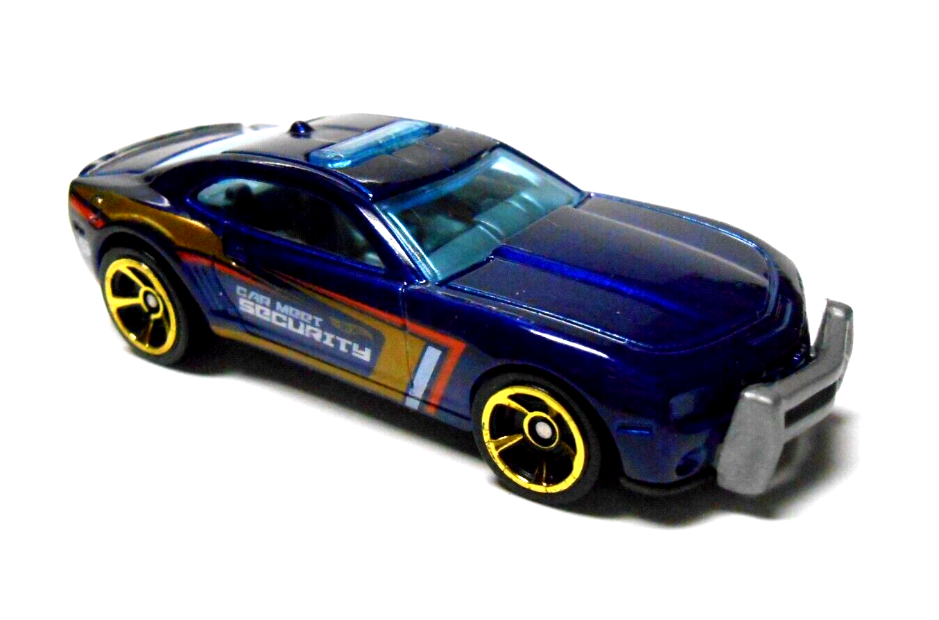 LOOSE 2011 HOT WHEELS 2010 Chevy Camaro Blue Security from the Car MEET 5  PACK