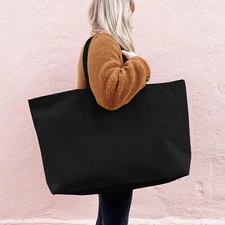 RIVERICH Extra Large Canvas Tote Bag - Shopping Bag for DIY Art Crafts Painting