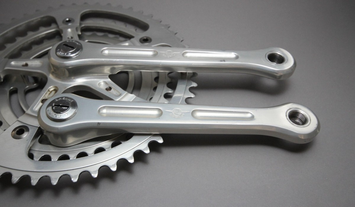 Pédalier Triple Gipiemme Strada 170mm - Plateaux 52-42-36T - Occasion Très Bon état