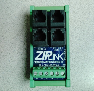 AUTOMATIONDIRECT ZIPLINK ZL-CDM-RJ12X4 10XFA DISTRIBUTION COMMUNICATION MODULE