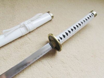 S2663 ONE PIECE RORONOA ZORO WADO ICHIMONJI SWORD WHITE BLADE
