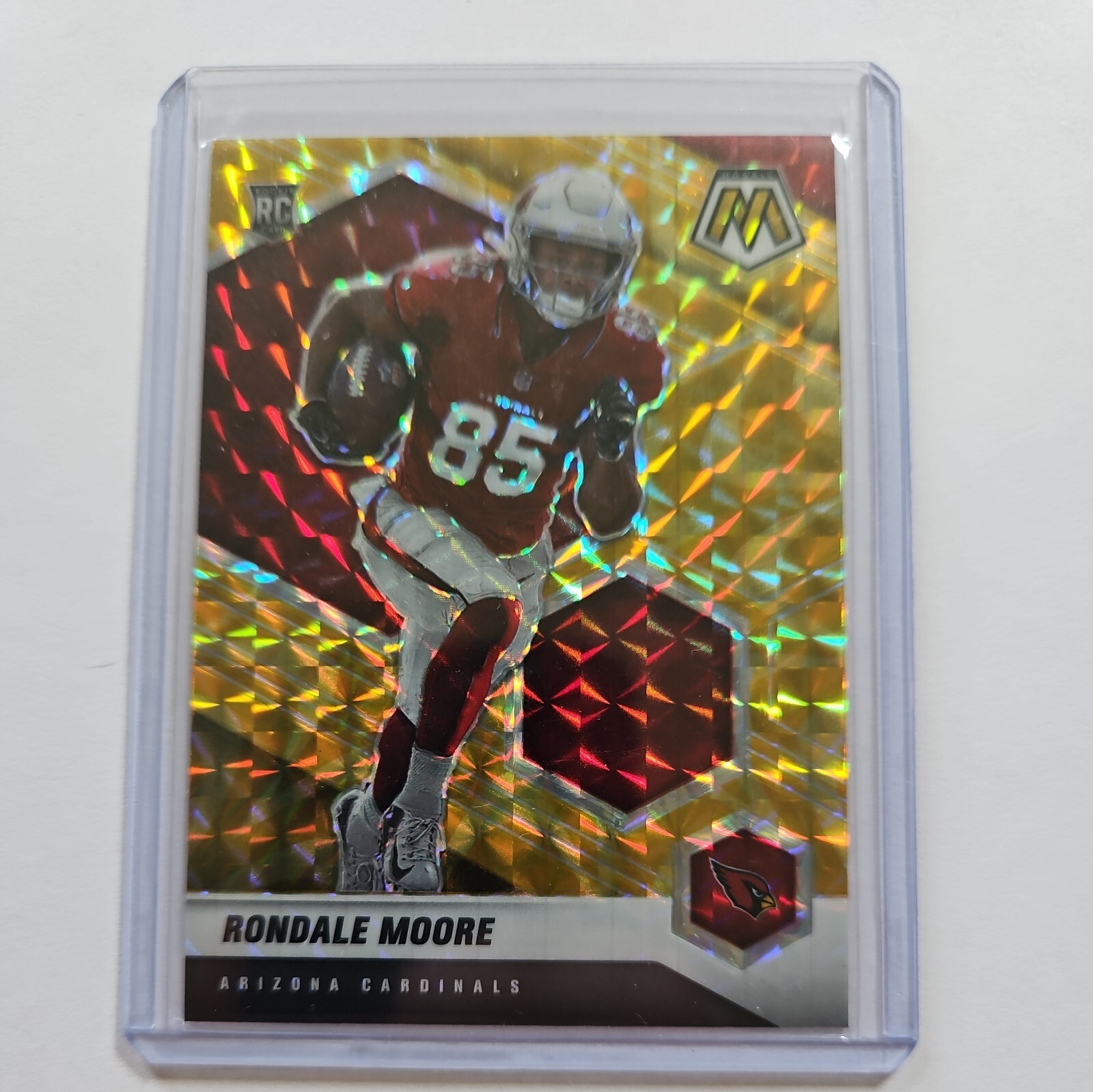 2021 Panini Mosaic - Rookie Mosaic Reactive Yellow Prizm #317 Rondale Moore (RC)
