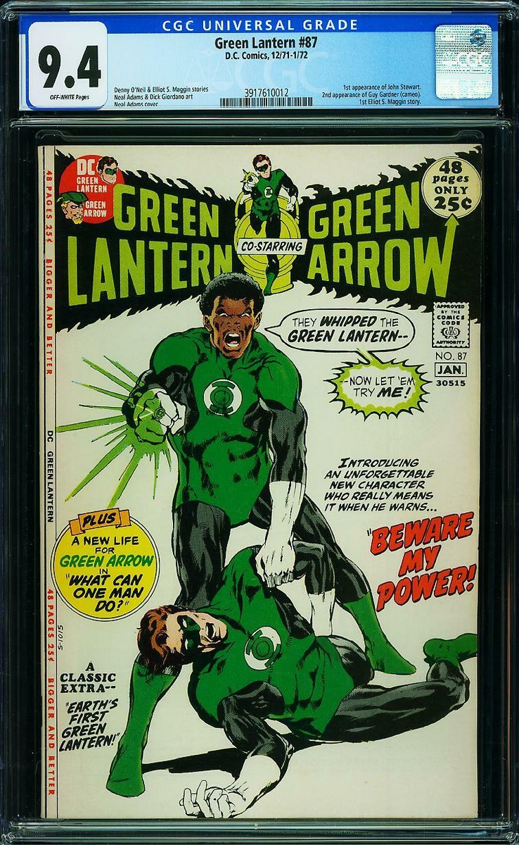 Green Lantern #87 CGC 9.4 DC 1971 1st John Stewart! 2nd Guy