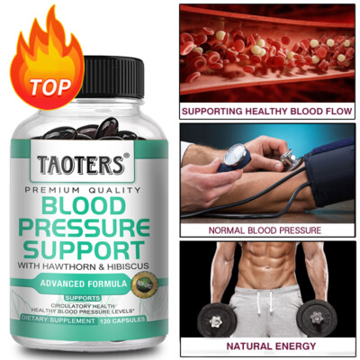 Blood Pressure Support - Hawthorn Garlic for Optimal Health - 30 To 120 Capsules