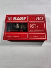 BASF Ferro Extra I 90 Blank Audio Cassette Tape New Sealed Type 1 CS1