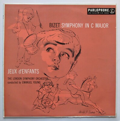 Bizet - LP - Symphony In C Major - Jeux D'enfants - Parlophone  PMC 1045 - EX/EX